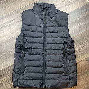 JOE FRESH Women's Puffer Vest Size Medium Black Fall Winter Athleisure